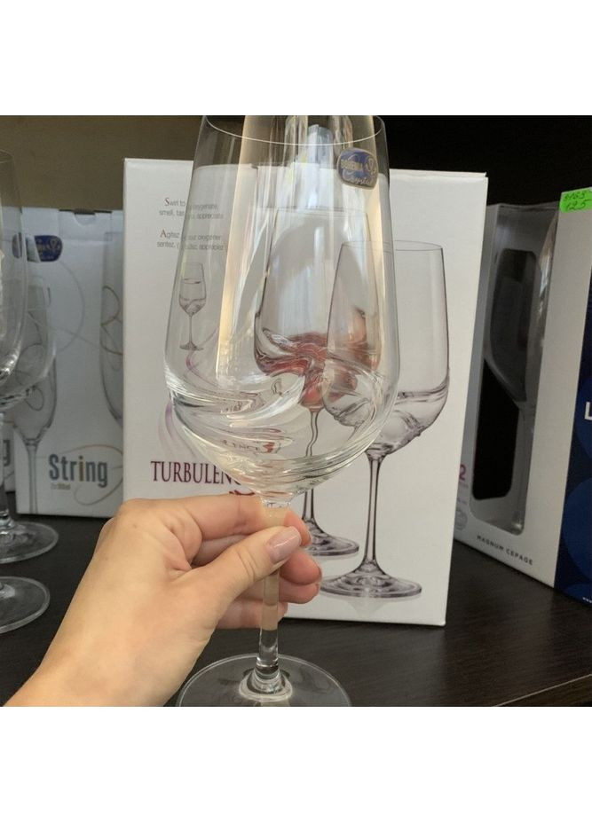 Набор бокалов для вина Turbulence 550 мл 2 шт. 40774/550 Bohemia (342375418)