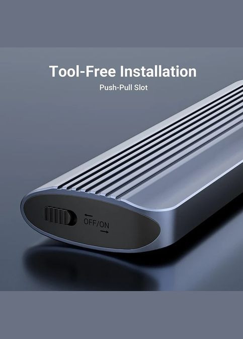 Зовнішня кишеня EC-6602 m.2 NVME SSD з підключенням USB Type-C ( ) Acasis (330030906)