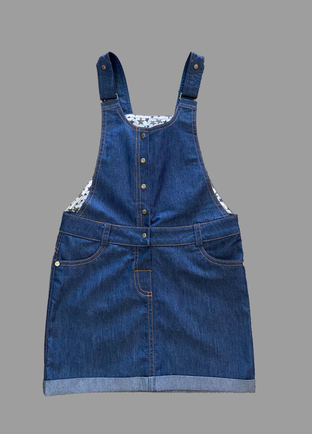 Полукомбинезон джинсовая юбка для девочки. Mone (327825884)