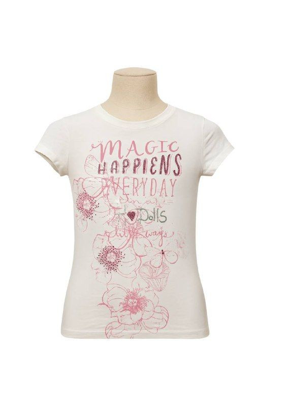 Біла літня футболка білий Silvian Heach