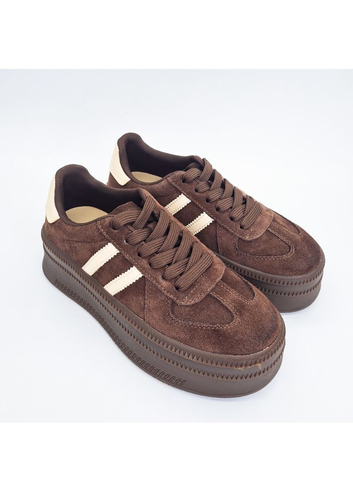 Кросівки (р) Замшa 0-1-1-AM-5826-2-19 Baderus темно-коричневі (359377069)