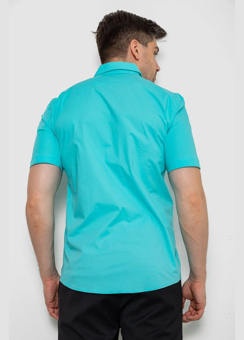 Сорочка чоловіча однотонна, колір бірюзовий, Ager (340908216)