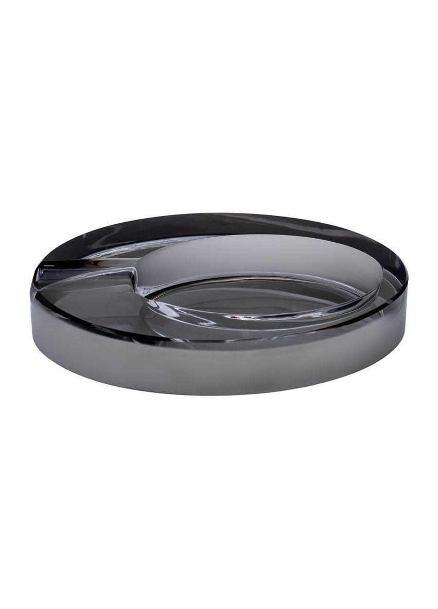 Скляна попільничка для сигарет 13х7.5х2.5 см попільничка декоративна настільна Сіра HP-4-135 Yiwu (353504040)