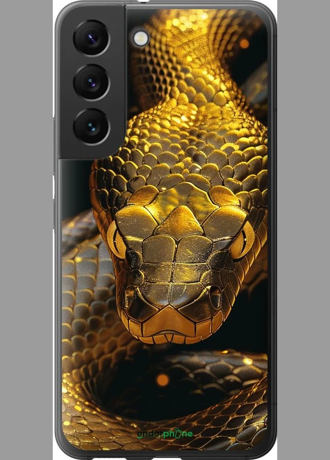Чехол на Samsung Galaxy S22 Golden snake "6072u-2494-70447" Endorphone (378594401)