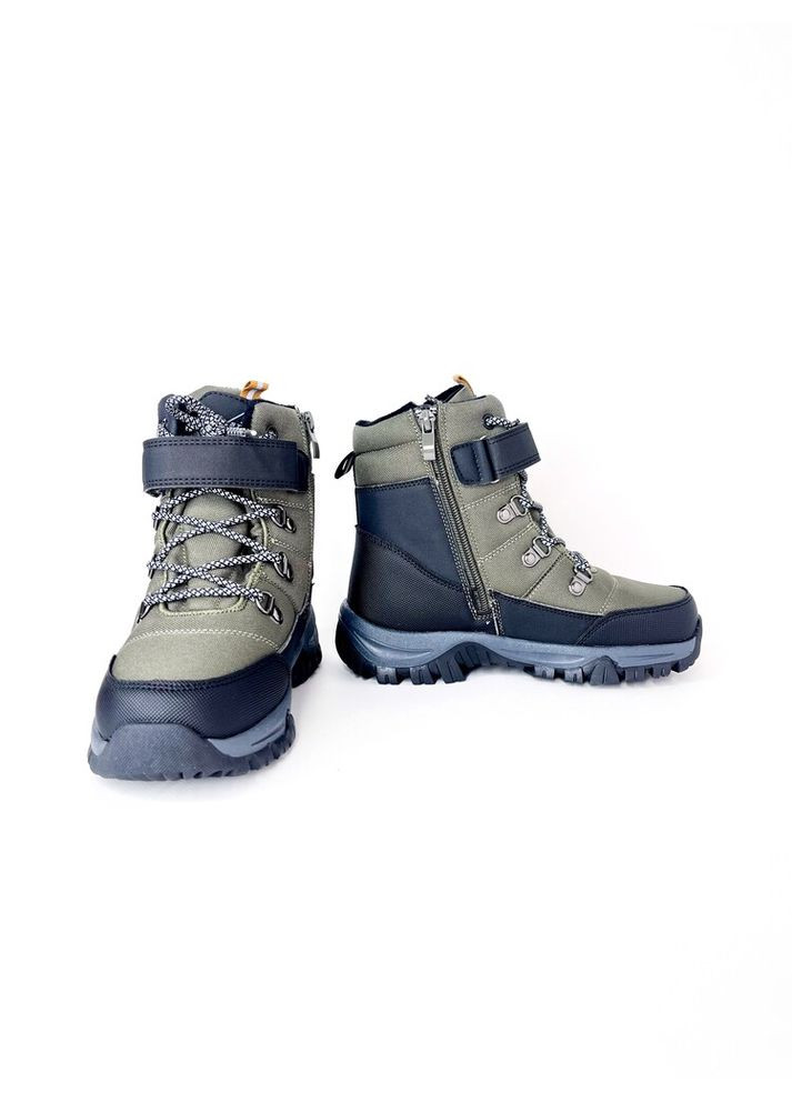 Хаки зимние ботинки 33 г 21 см хаки артикул з189 Jong Golf