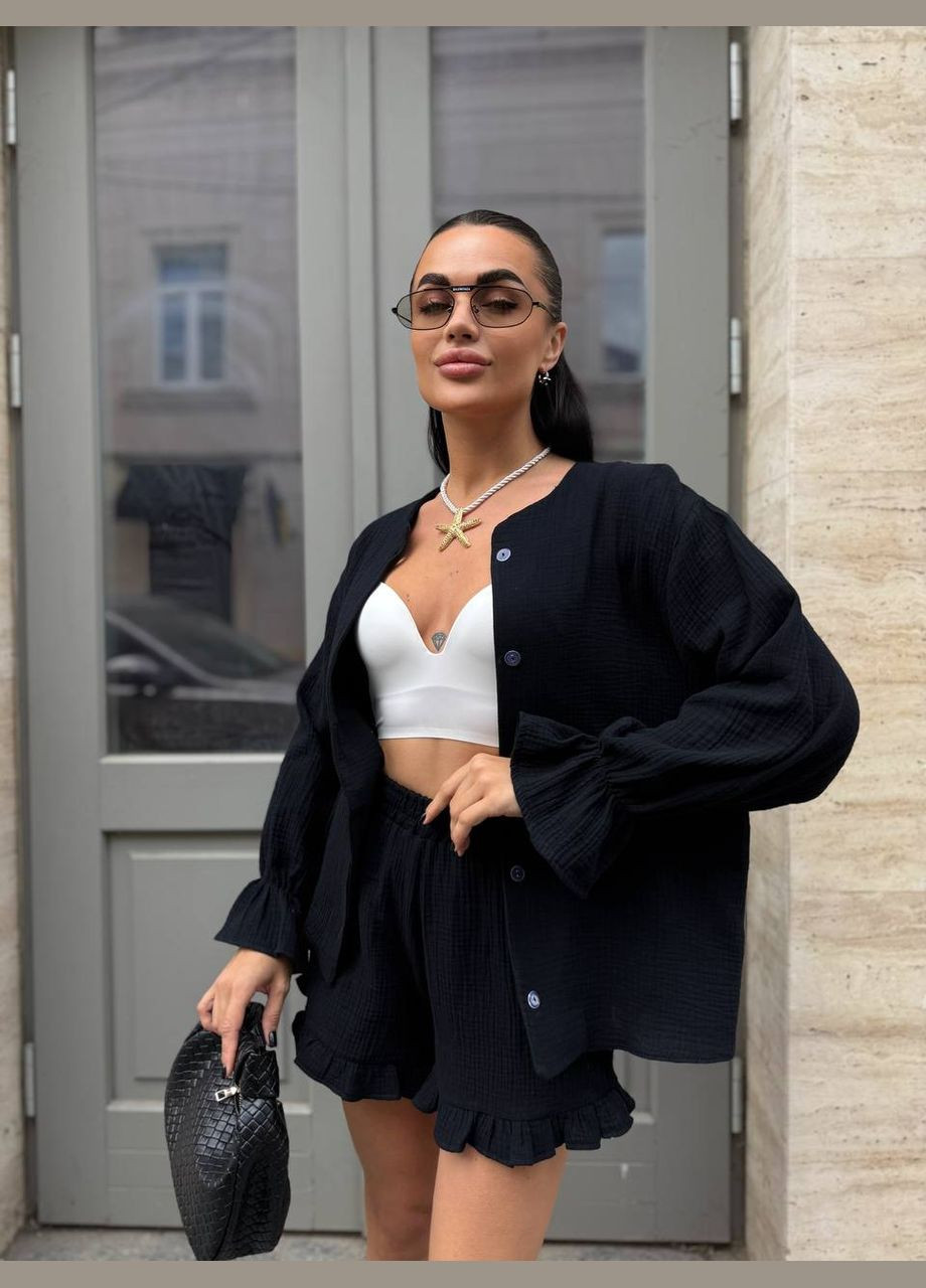 Мусліновий однотонний костюм Adelante (332615083)