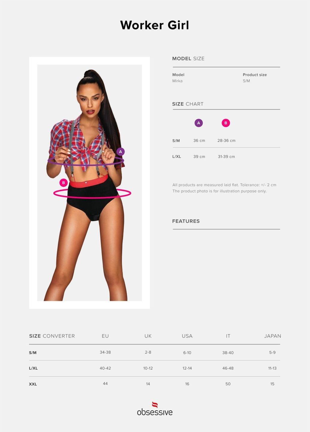 Еротичний костюм робітниці Worker Girl Obsessive (297587820)