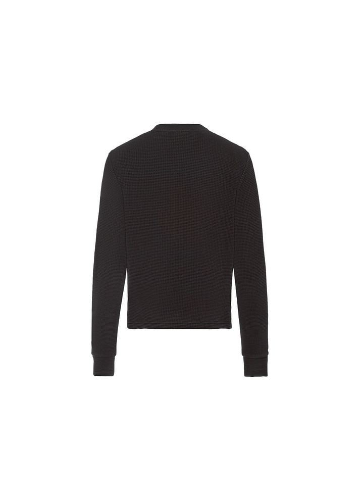 Черный свитшот вафельной текстуры для женщины Crivit однотонный (362894177)