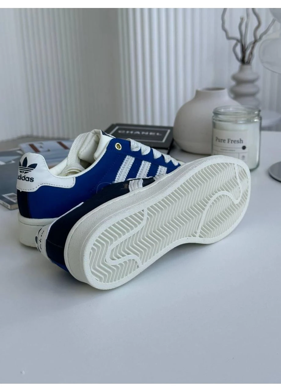 КРОСІВКИ ЖІНОЧІ ADIDAS SUPERSTAR NAVY BLUE АДІДАС СУПЕРСТАР СИНІ No Brand сині демісезони (392025752)