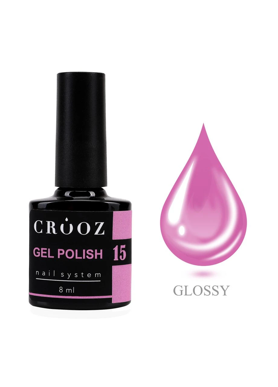 Гель-лак 15 Глибокий рожевий 8 мл Crooz (387878703)
