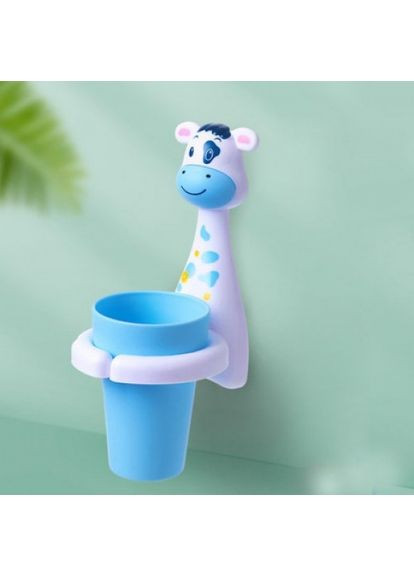 Стакантримач для зубної щітки Жираф Блакитний GB2020 No Brand (367959316)