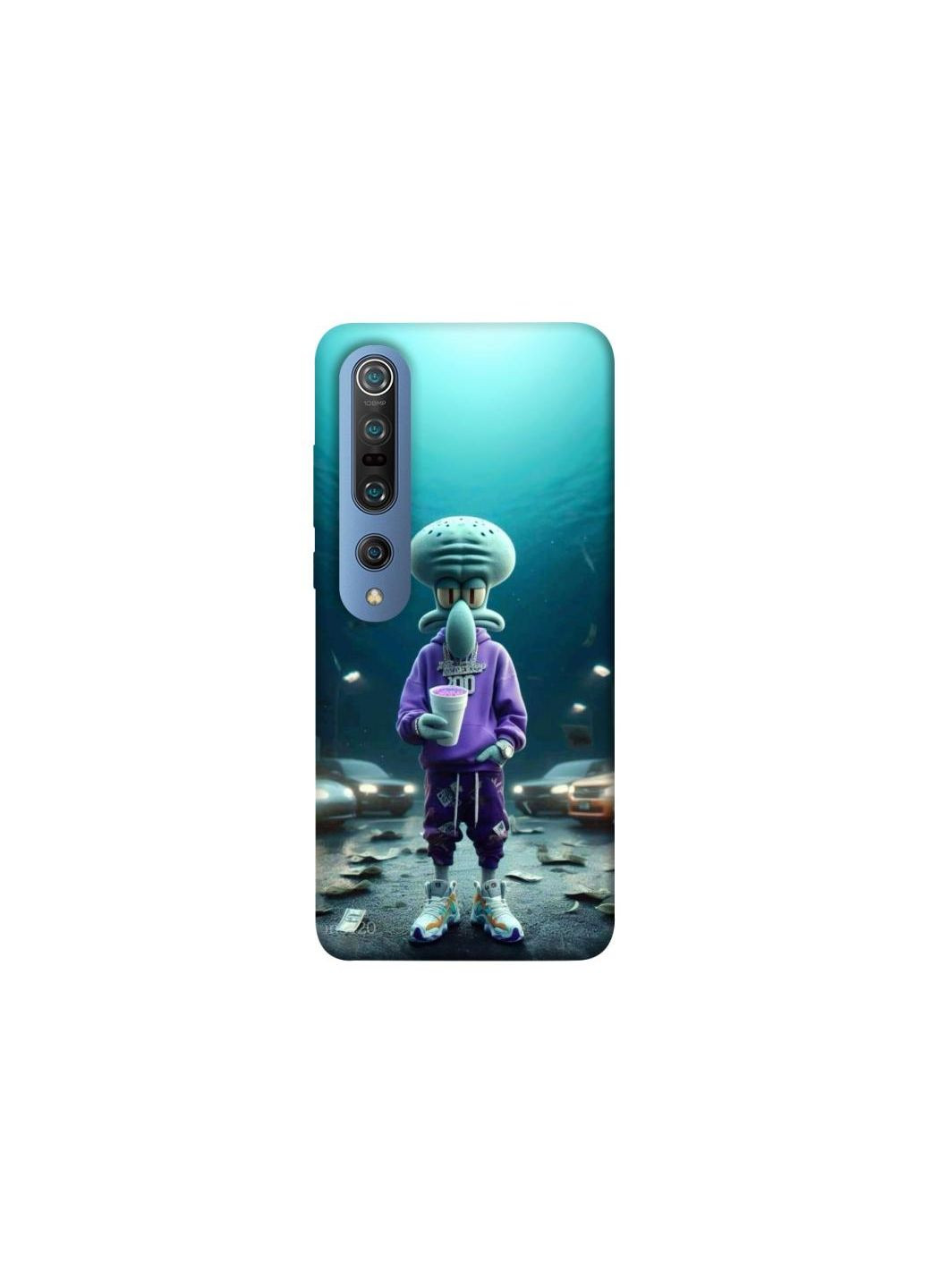 Чехол на Xiaomi Mi 10 / Mi 10 Pro Сквидвард Frontalka (353696487)