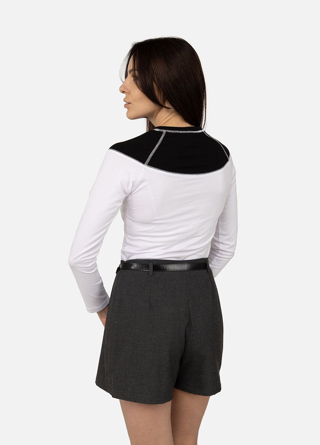 Футболка с длинным рукавом женская цвет белый ЦБ-00267752 Yuki - (316655813)