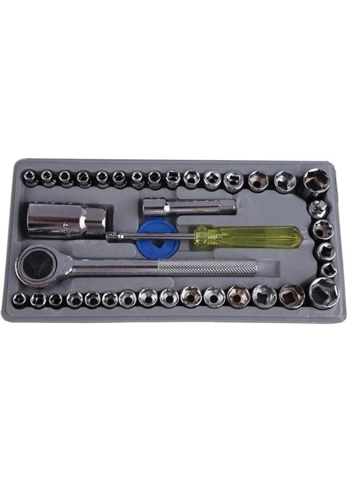 Набор инструментов в кейсе Трещетка 40 pcs Combination Socket Wrench Set AIWA (346048355)