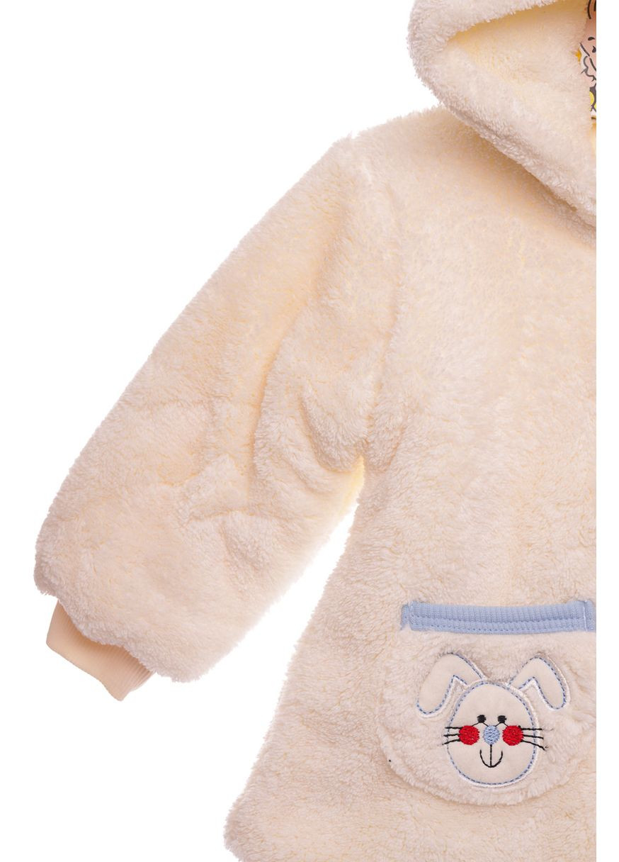 Блакитний зимній костюм із довгим рукавом для хлопчика трава із зайчиком блакитний 86 см (27429) BABYKROHA