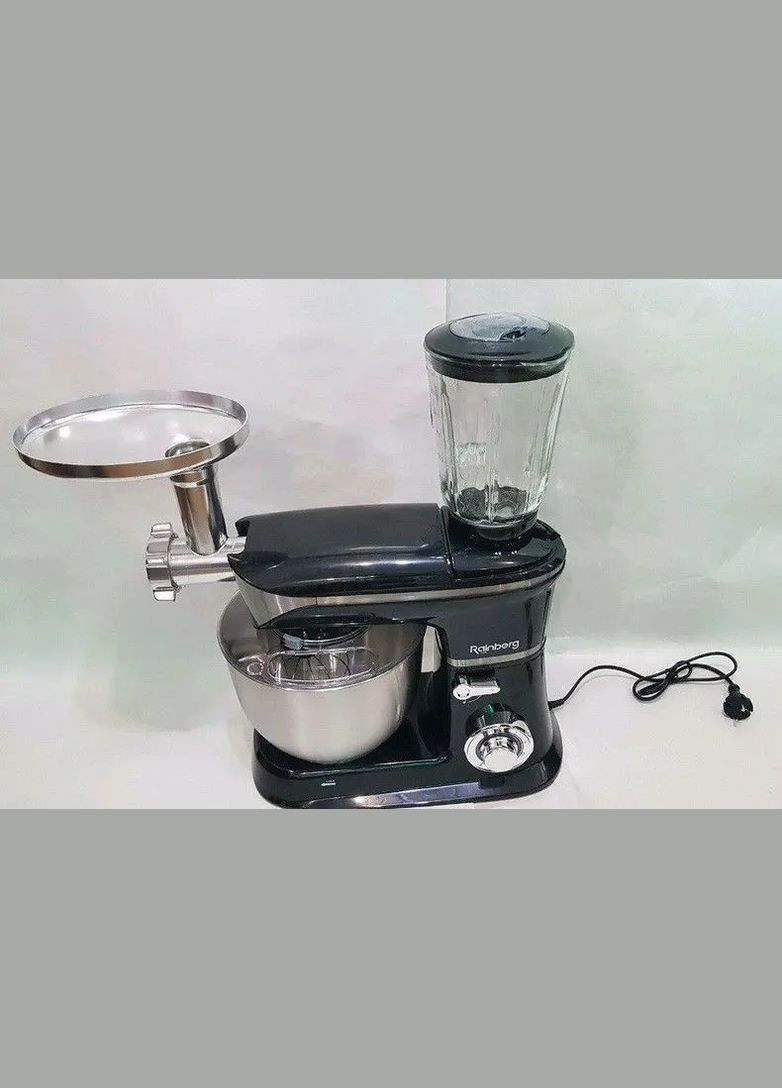 Кухонный комбайн 3 в 1 Rainberg RB-8080 Тестомес / Мясорубка / Блендер/ Планетарный миксер 4200В Digital (349820974)