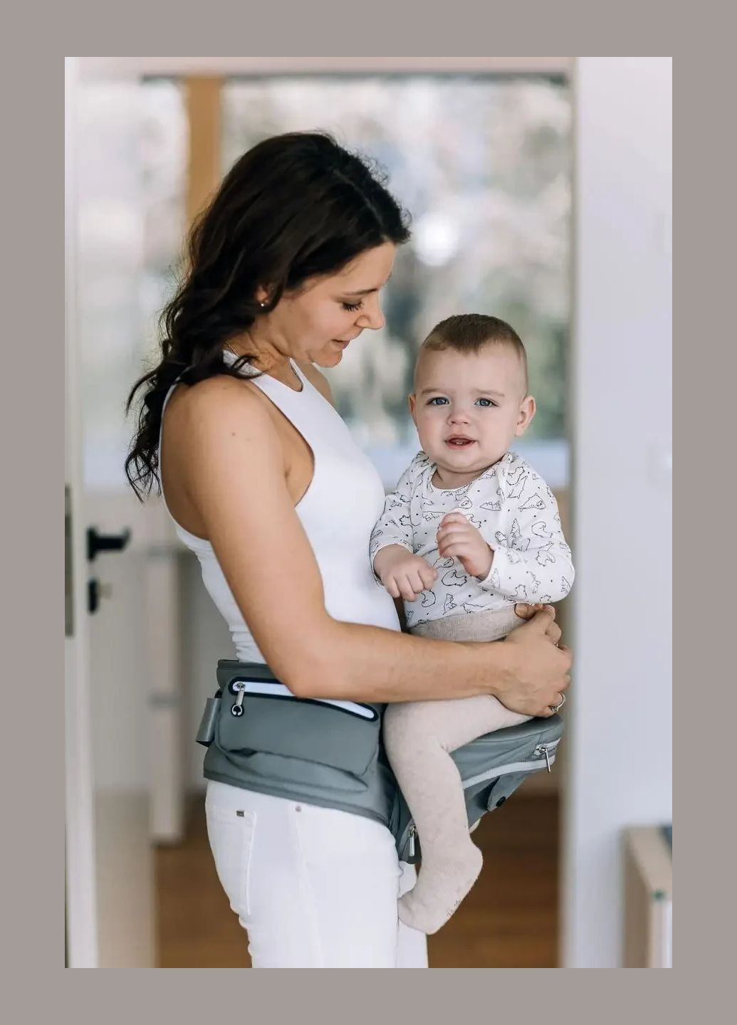 Сумка-кенгуру Happy Together 6 в 1, сіра (48952) FreeOn (341321607)