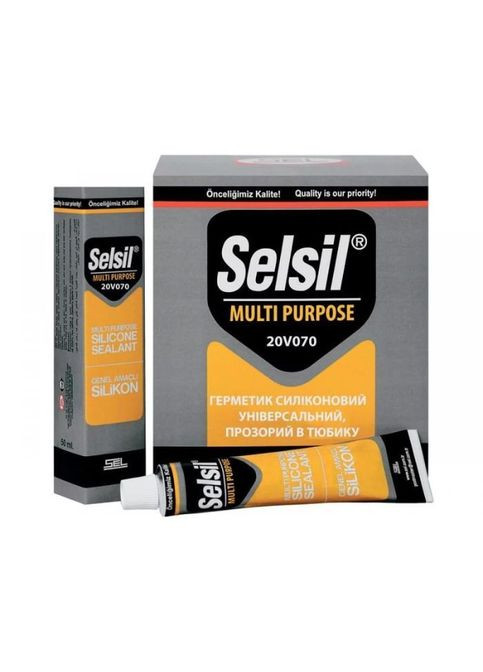 Герметик силиконовый универсальный, V=50 мл Selsil (352752816)