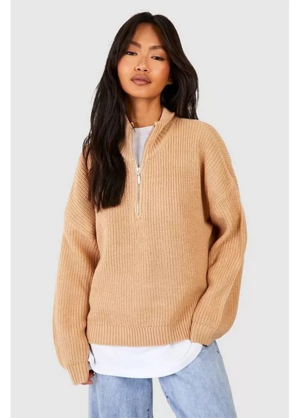 Бежевий демісезонний светр Boohoo
