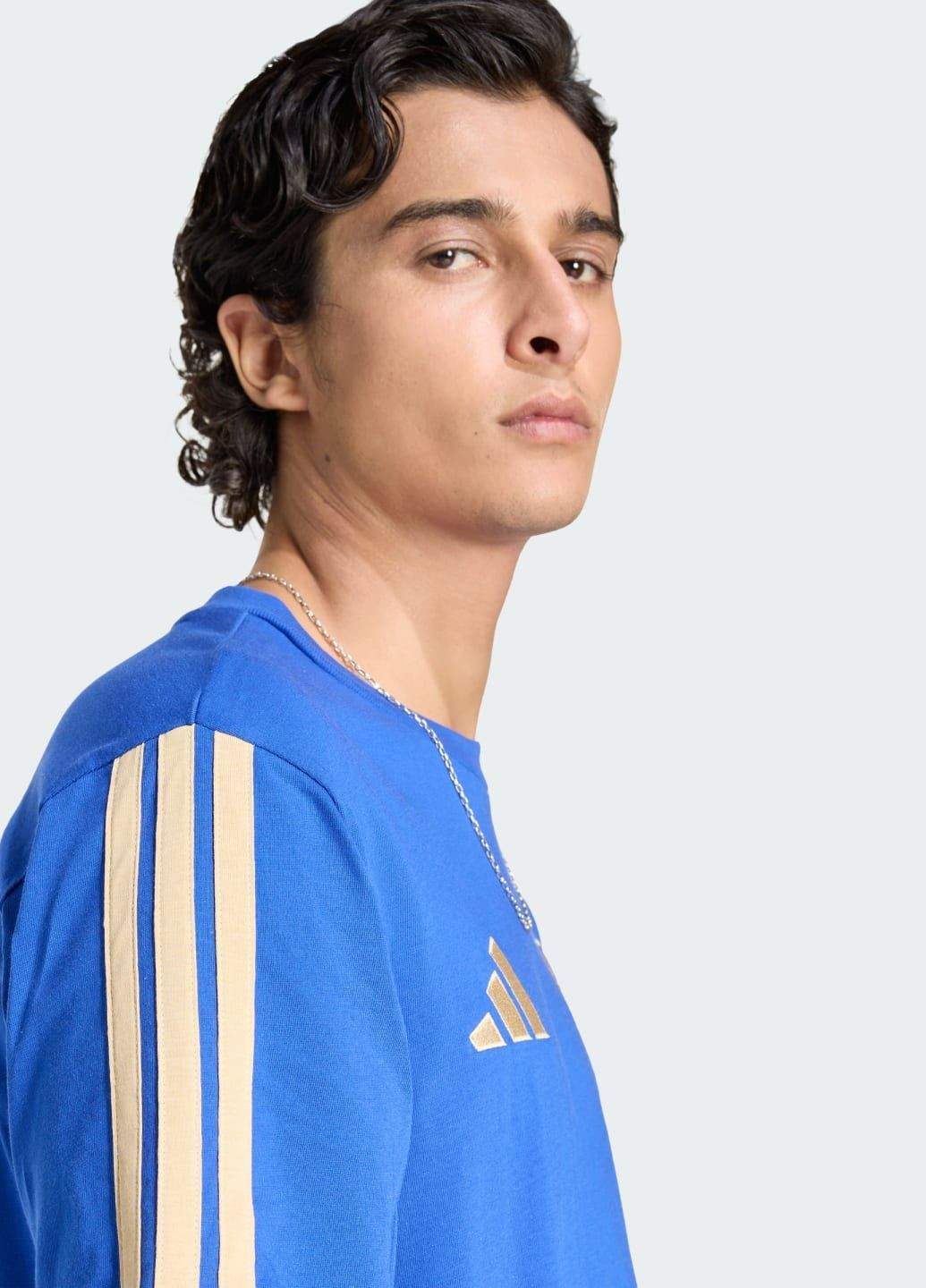 Синя футболка italy dna adidas