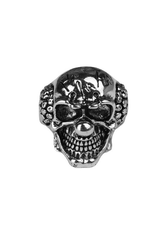 Модное мужское кольцо с черепом, кольцо с черепком злой клоун (ОНО), панк, рок, байкер, размер регулируемый Fashion Jewelry (296095694)