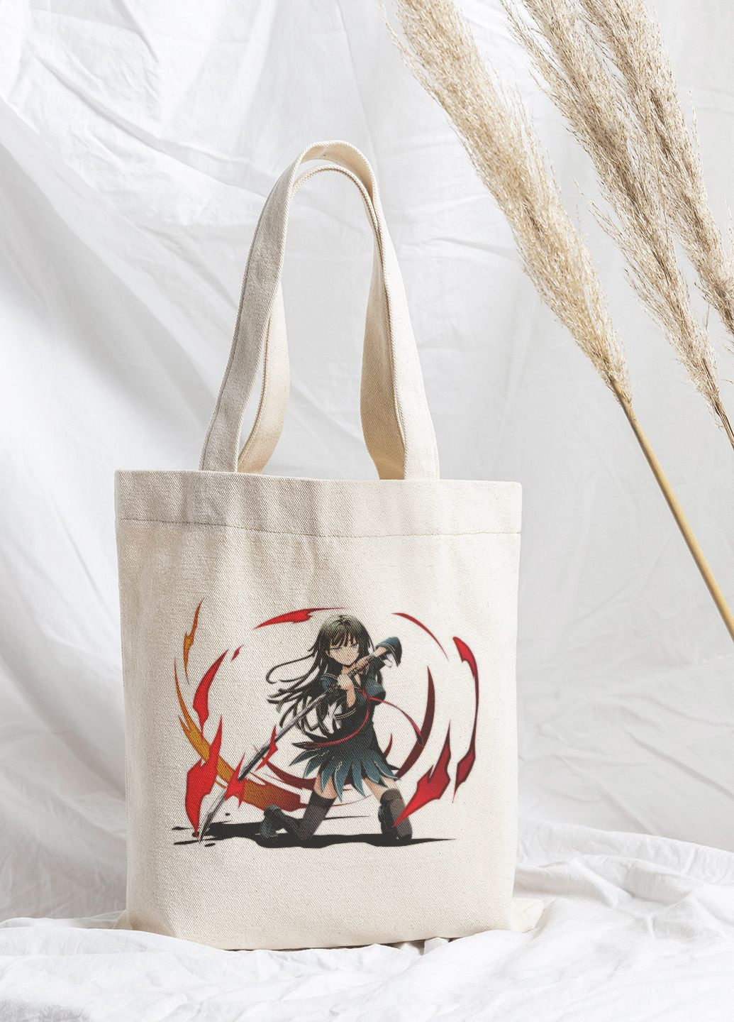Эко сумка Мерч Крафт Дизайн 34х38см ручка 60см с принтом аниме Tendo Kisara No Brand шопер (297714439)
