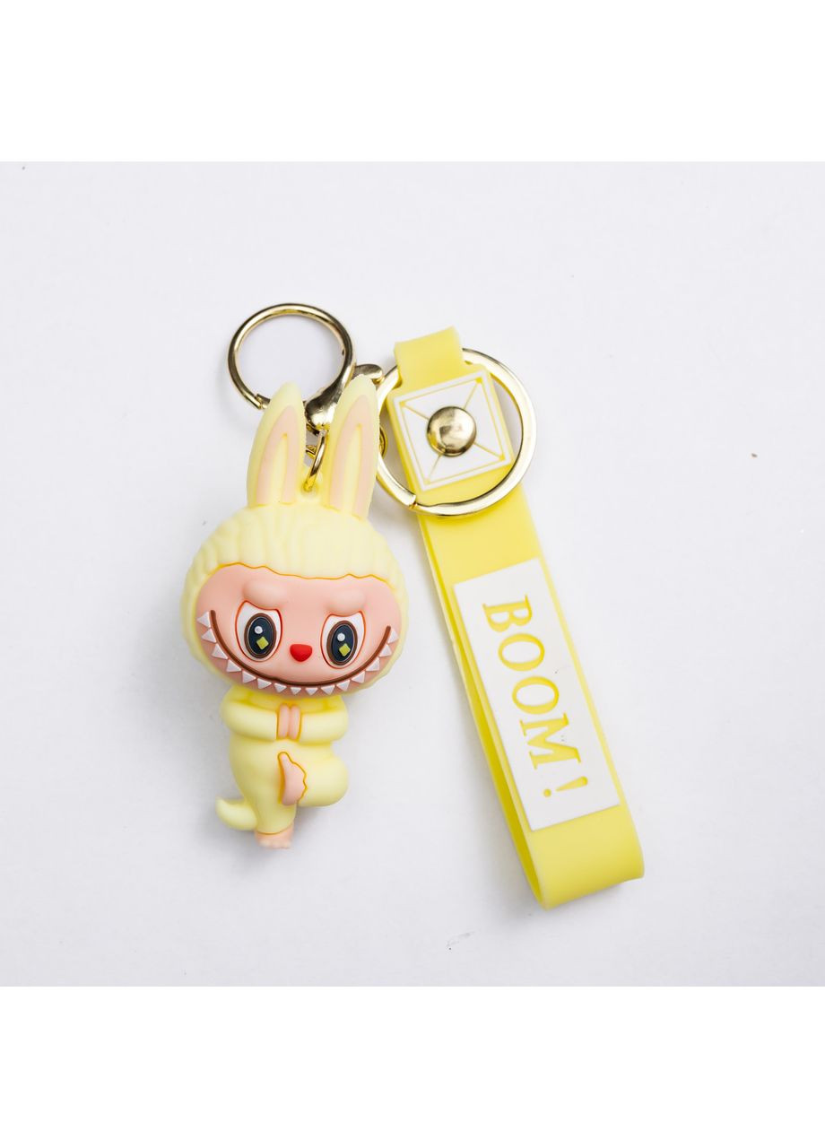 Дитячий брелок Beige Yoga 4×8 (см) для ключів, на сумку і рюкзак Жовтий HP-55-16Y Yiwu (370706836)