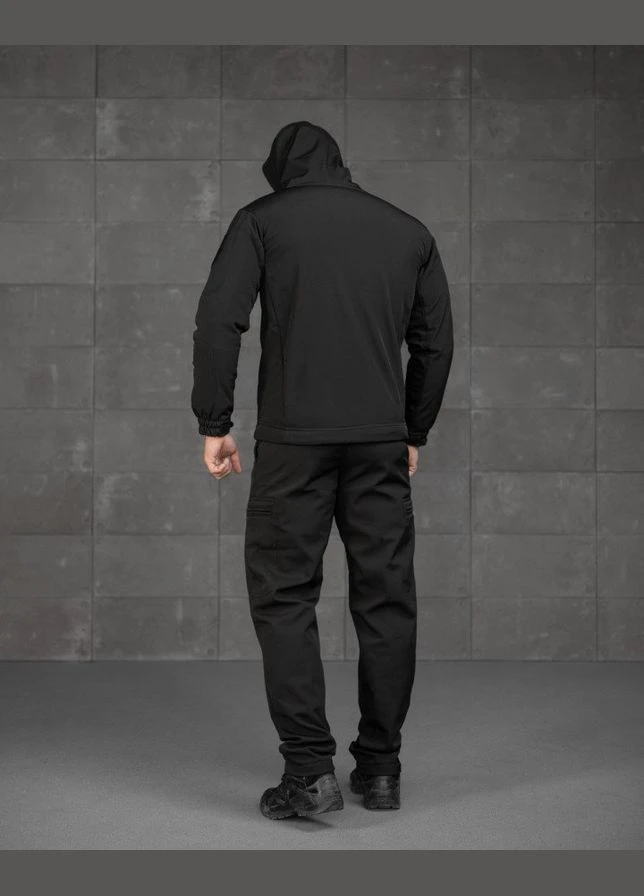 Тактичний костюм Softshell 3в1 Police водовідштовхувальна куртка штани флісова підкладка для охорони No Brand (315877823)