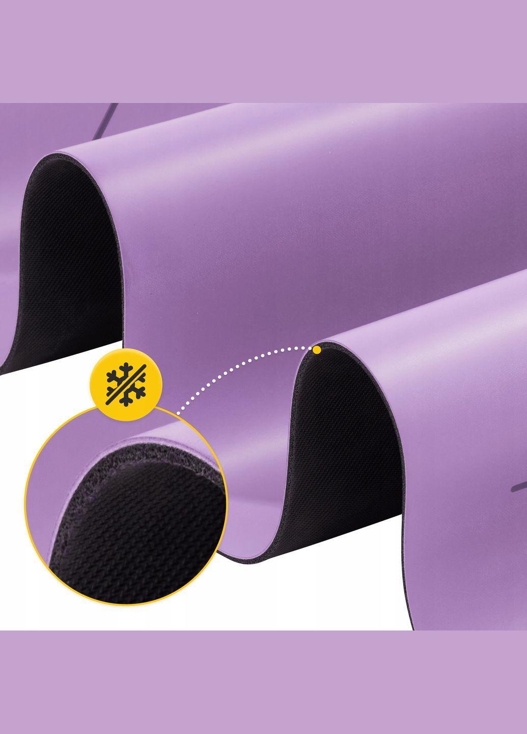 Коврик (мат) спортивный PU 183 x 68 x 0.4 см для йоги и фитнеса Violet (P-5907739319548) 4FIZJO (301733227)