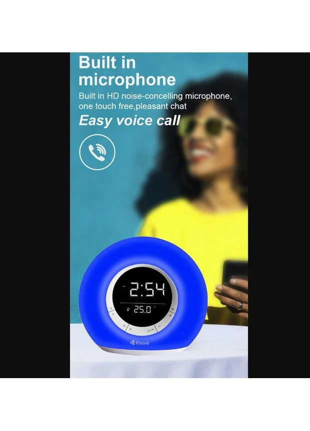 Портативная колонка, часы, будильник Q6B Bluetooth 3600mAh 5Вт Kisonli (385626471)
