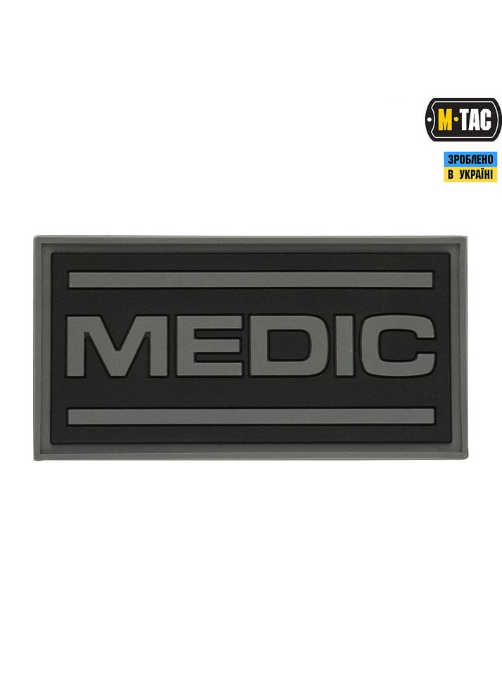 Нашивка Medic PVC Black/Grey M-TAC (315514893)