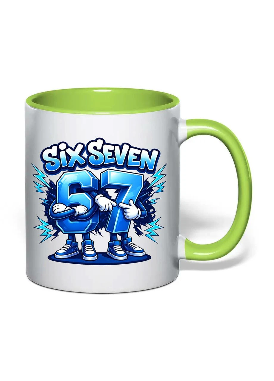 Чашка з друком "Six seven" №5 330 мл ( ) (41168) No Brand (391577497)