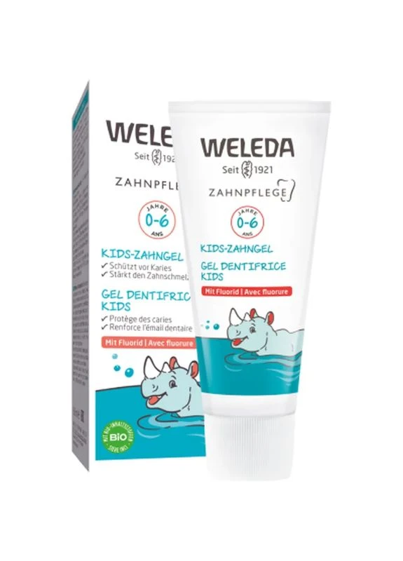 Дитяча зубна паста Kids 0-6 років, гель з фтором, 50 мл (4001638580519) Weleda (397459190)