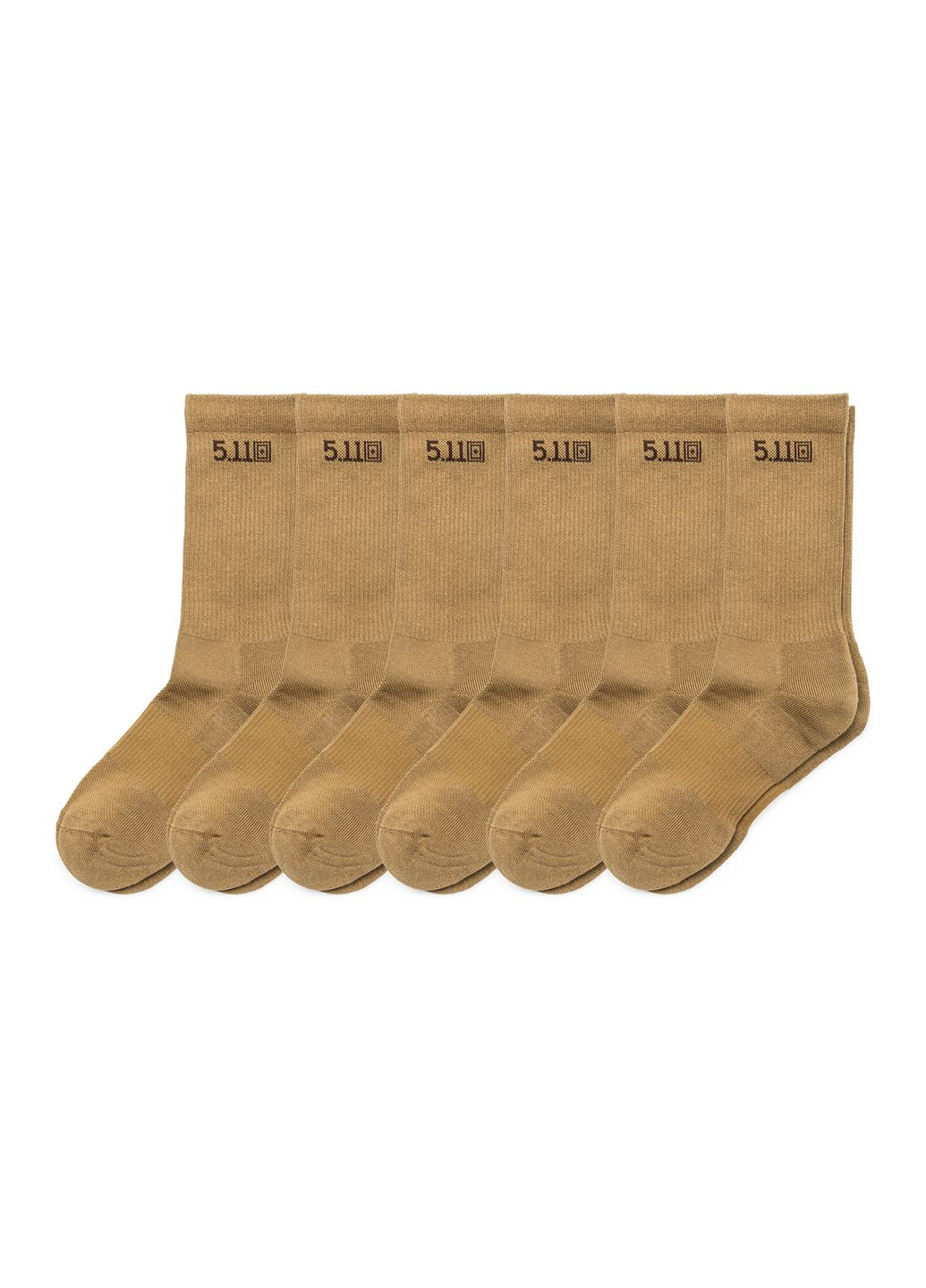 Комбинированные носки тактические duty ready basic crew socks us dark coyote (10049-389-s) 5.11 Tactical (362463322)
