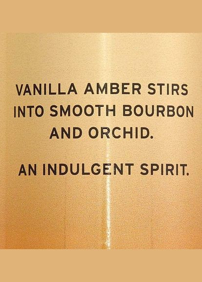 Парфумований спрей для тіла Vanilla Amber Bourbon Mist 250 ml Victoria's Secret (306855589)