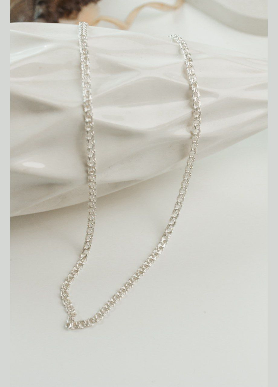 Ланцюжок срібний Плоский бісмарк 802лб, 55 розмір, розмір No Brand (358501369)