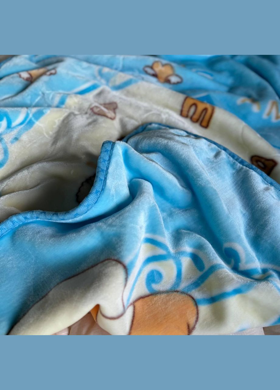 Плед дитячий 110х140 см Блакитний ведмедик (П4К-post-kid-pled-002-012) No Brand (308755134)