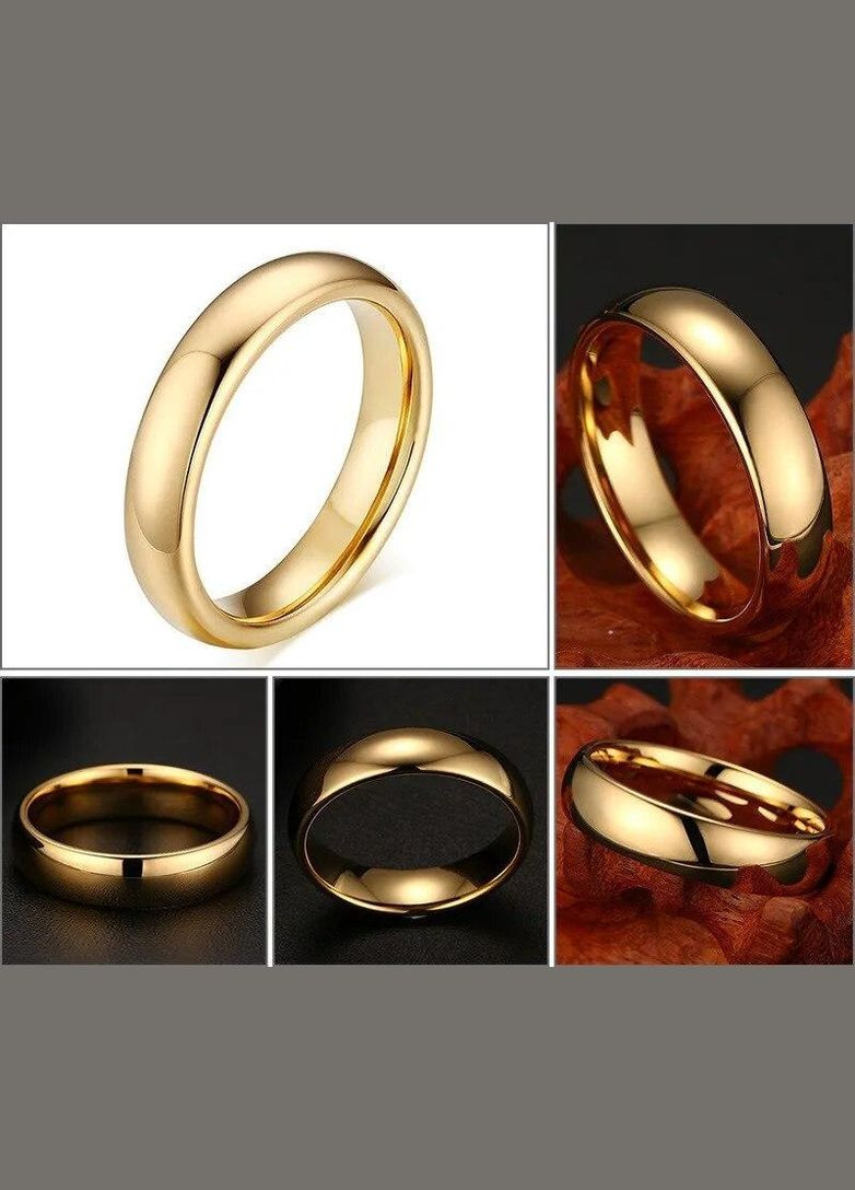 Классическое обручальное кольцо 4мм 18К золотистый размер 18 Xuping (289844099)