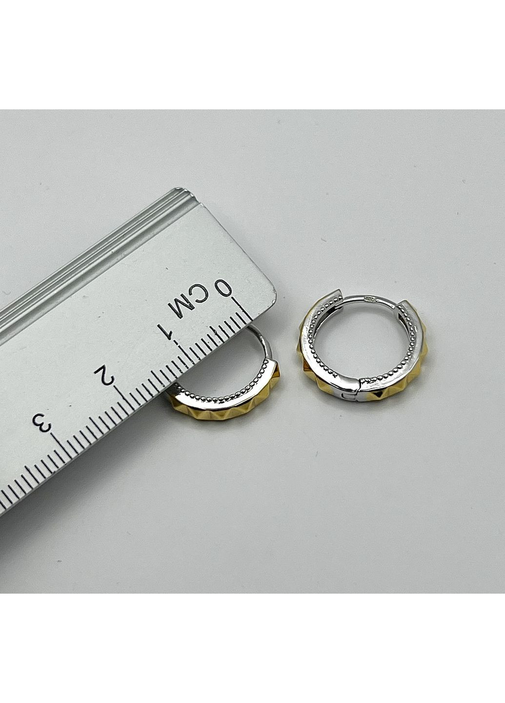 Сережки-кільця срібні 4,04 г No Brand (369736898)