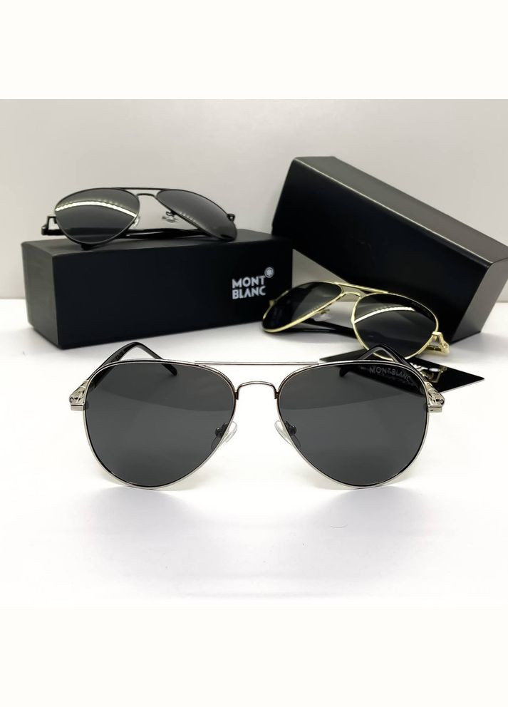 Мужские солнцезащитные очки с поляризацией (3090) silver No Brand (322157103)