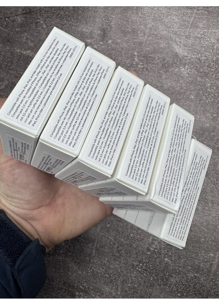 Навушники EarPods with Mic 3.5 mm Headphone Plug для iPhone Гарантія No Brand (370269446)