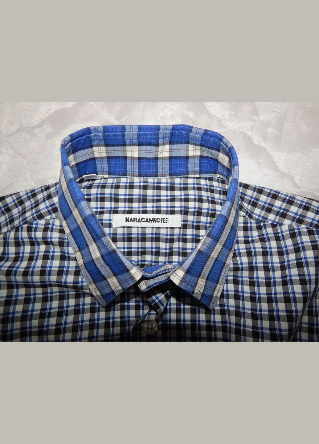 Чоловіча сорочка з довгим рукавом Naracamicie оригінал р. 46-48 008ДР No Brand (317352892)