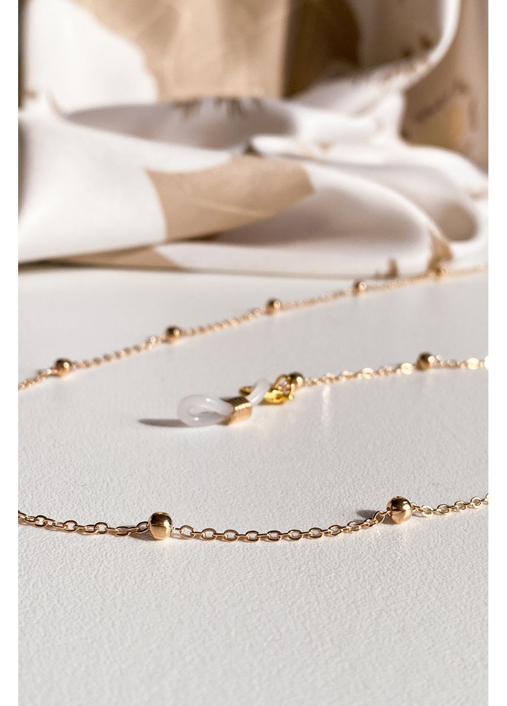 Ланцюг для окулярів з металевими намистинами CHICLY (355317707)