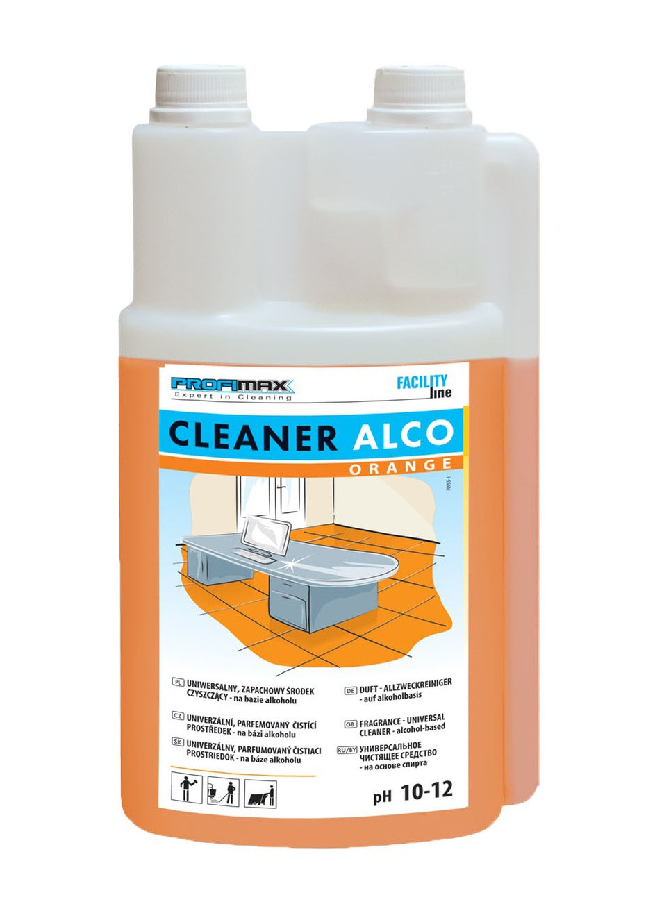 Спиртосодержащее универсальное концентрированное моющее средство для окон с апельсиновым ароматом PROFIMAX CLEANER ALCO O Lakma (264208728)