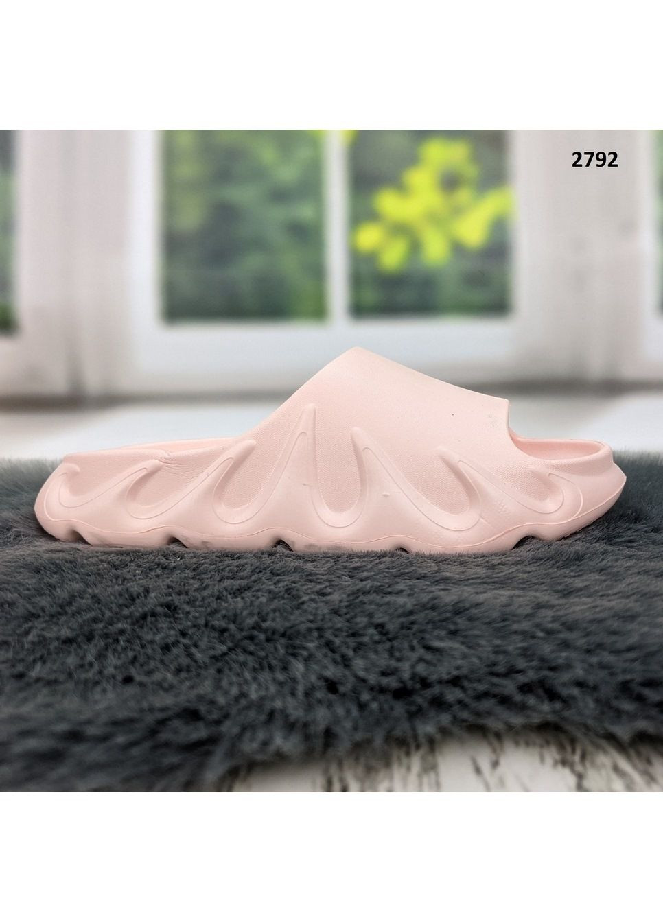 Пудровые шлепанцы женские Fashion