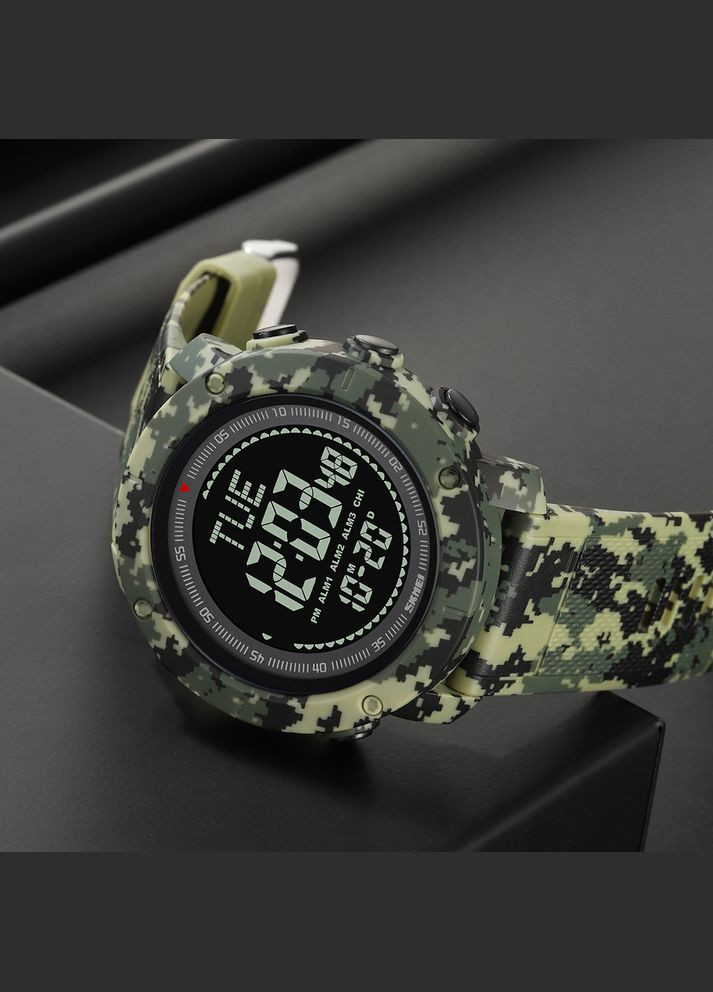 2095CMGN Camo Green электронный спортивный, армейский, сasual Skmei (324105045)