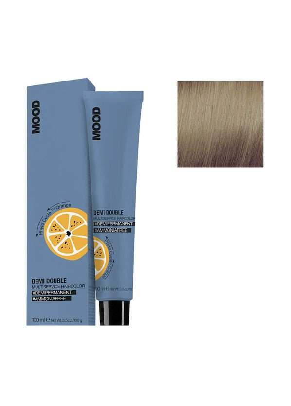 Безаміачна мультифункціональна фарба для волосся 9/3 Demi Double Дуже світлий блонд золотистий, 100 мл Mood (292735823)
