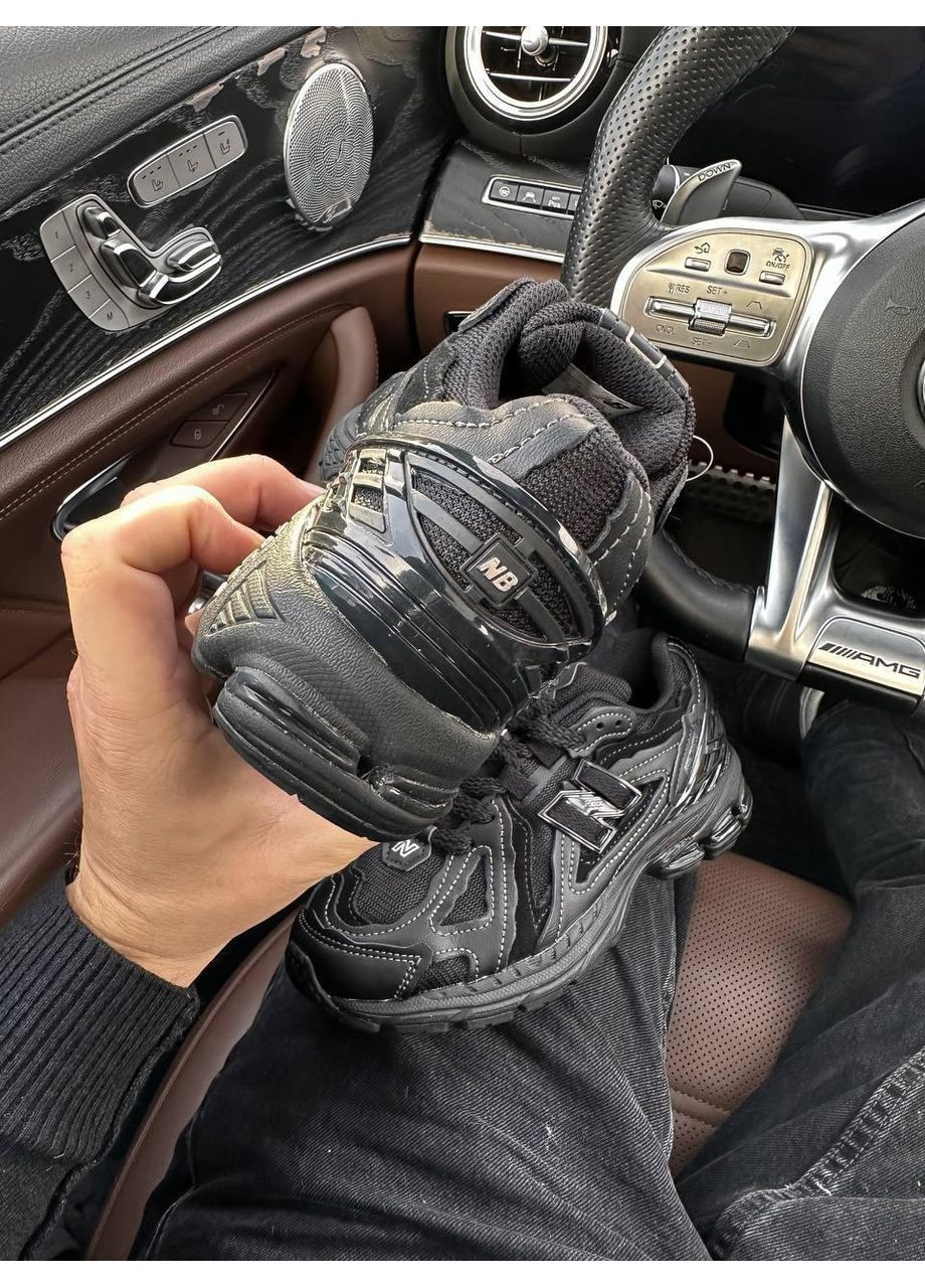 КРОСІВКИ ЖІНОЧІ NEW BALANCE 1906D BLACK LEATHER НЬЮ БЕЛАНС 1906D No Brand чорні демісезони (368862066)