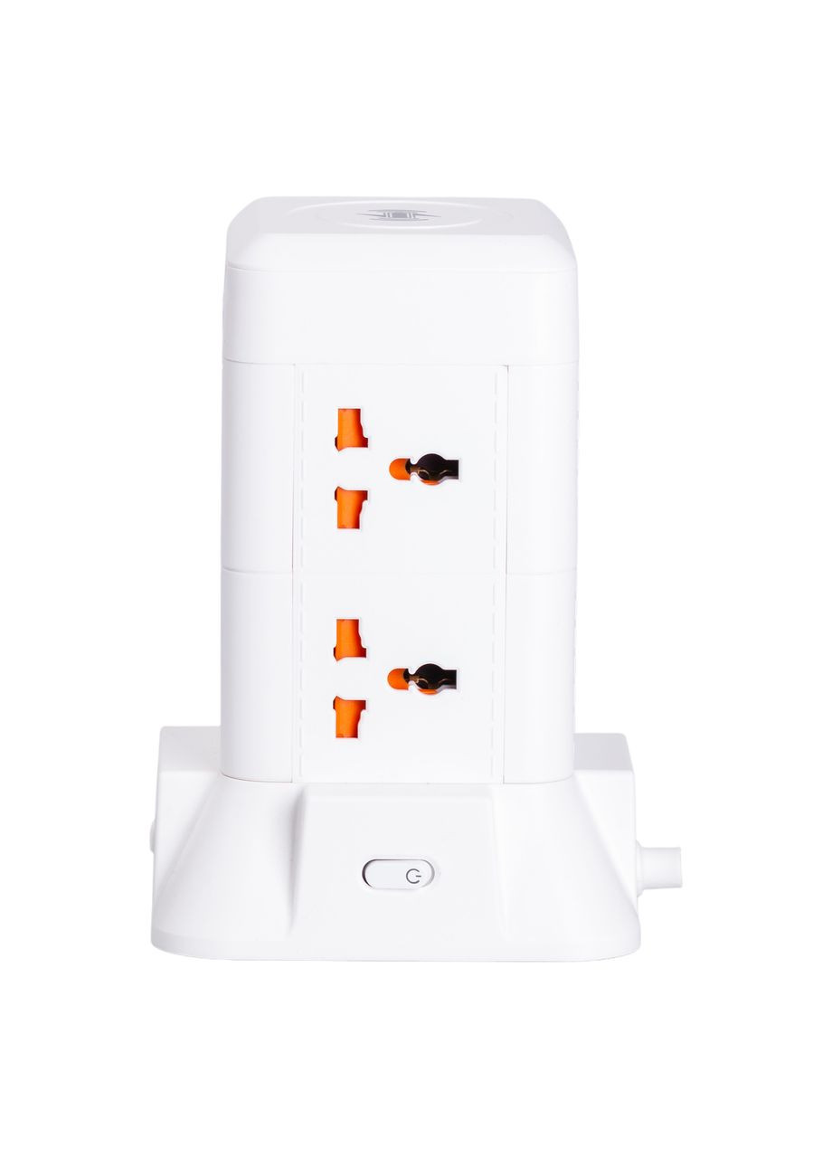 Сетевой фильтр удлинитель 4.8 м с лампой на 6 универсальных розеток с 2 USB, 1 Type-C, беспроводная зарядка HP-5-3MF Yiwu (370801601)