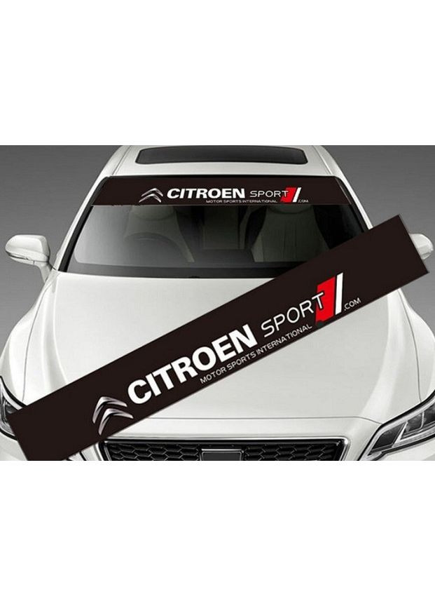 Наклейка на лобовое стекло 3D TUNING STUDIO Ситроен 1350х200х0.080мм No Brand (362497944)